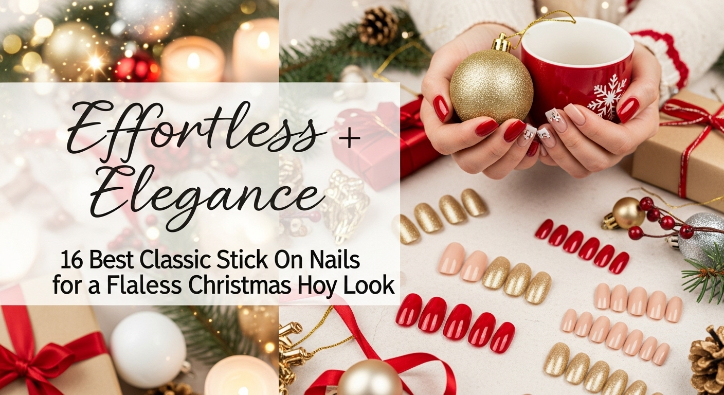 Best classic stick-on Nails for a Flawless Christmas Holiday