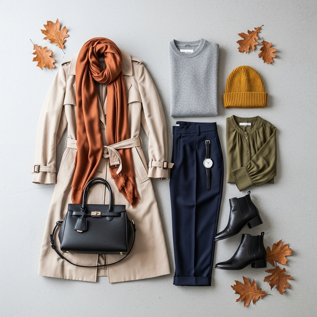 A Neutral Color Palette with Fall Accents