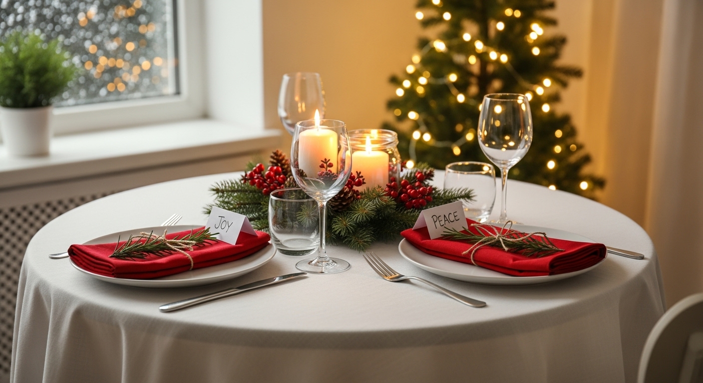 Christmas Table Ideas Under $30 for Small Rooms