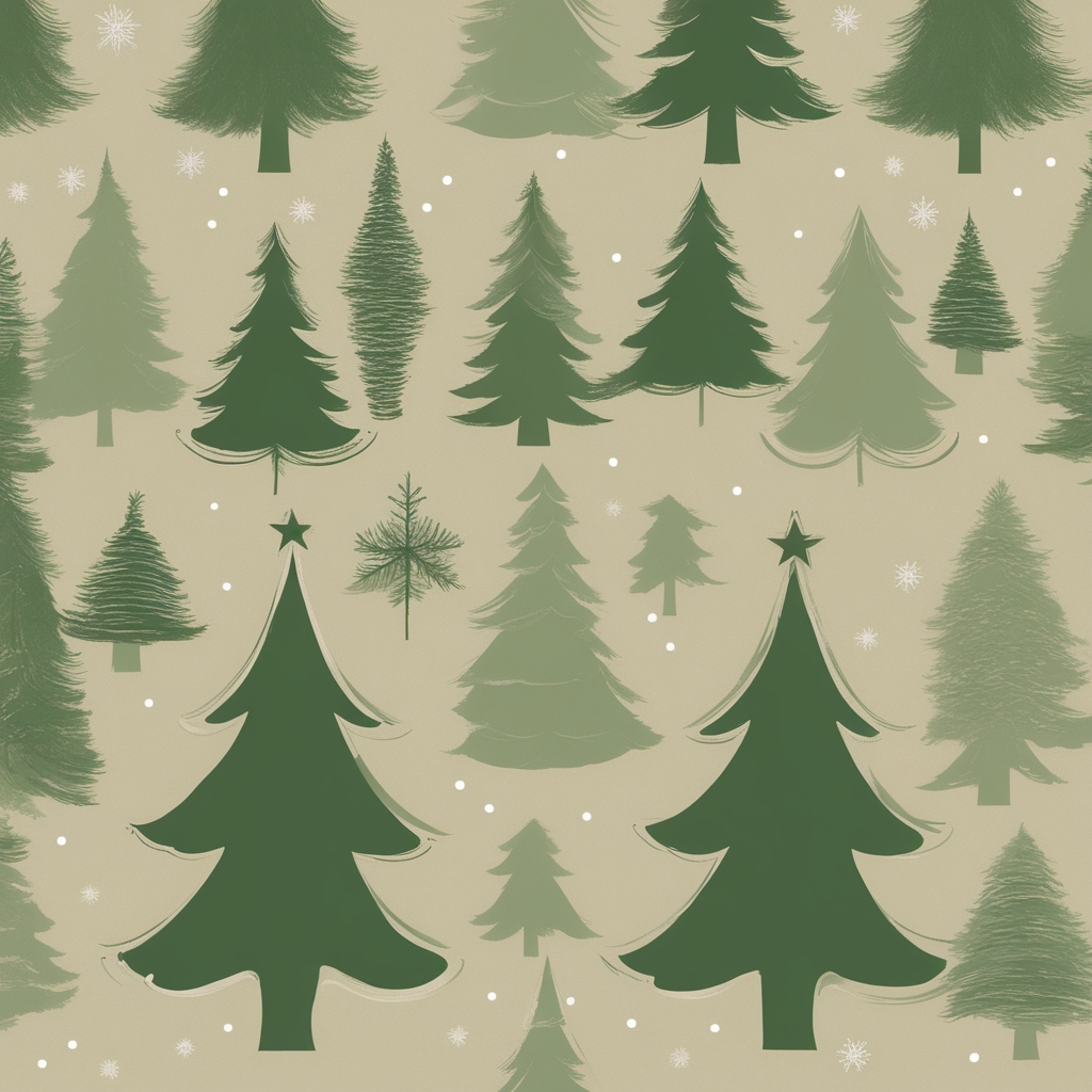 Christmas Tree Silhouettes