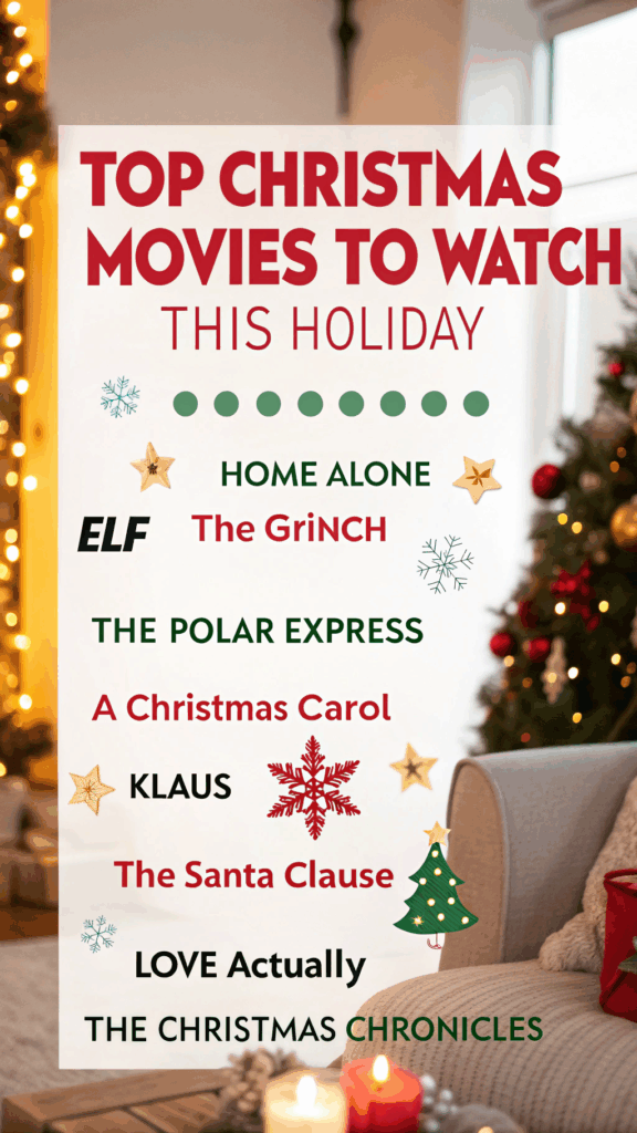 Top 20 Christmas Movies to Watch for Ultimate Holiday Cheer