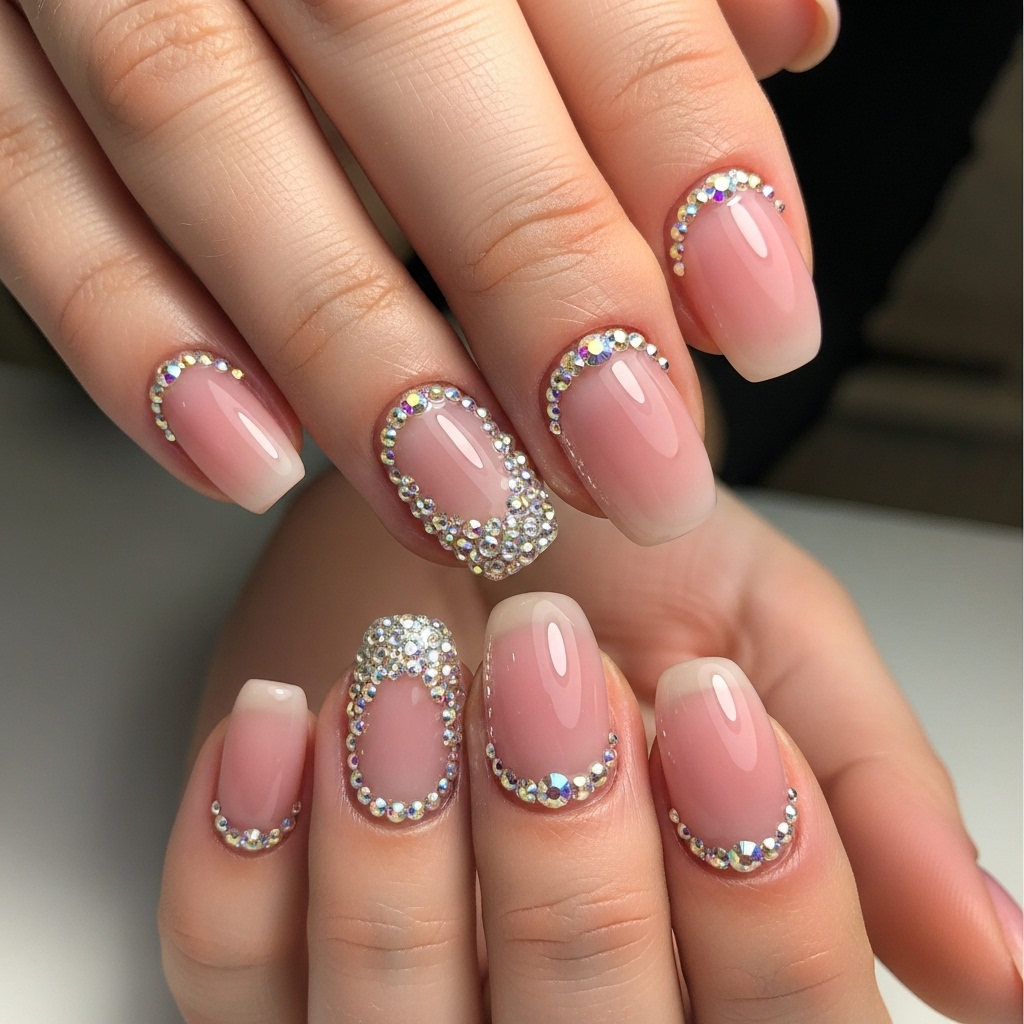 Crystal Embellished Nails