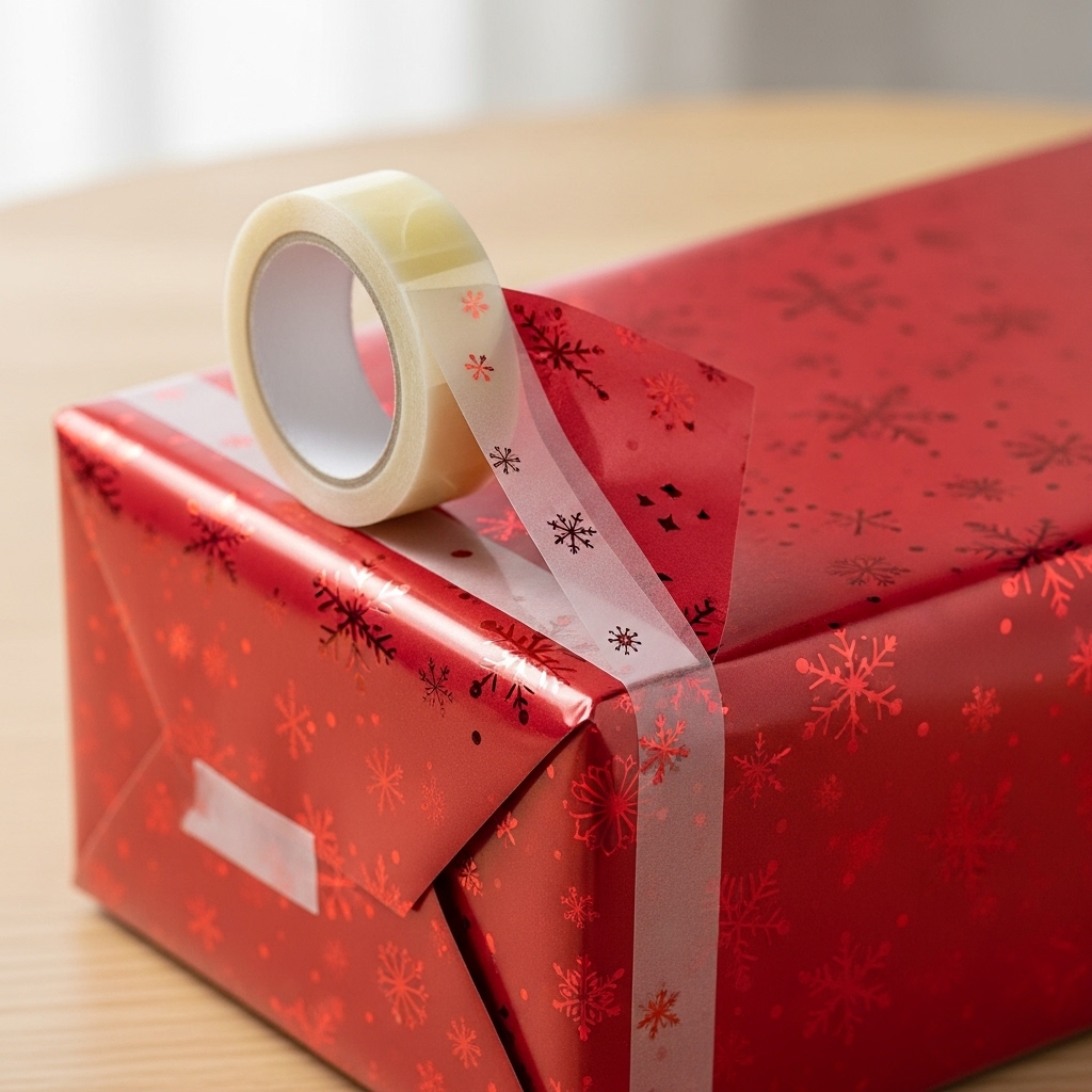 Use Double-Sided Tape for Neat Edges