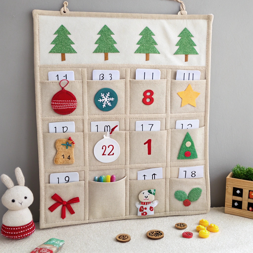 Felt Pocket Wall Calendar