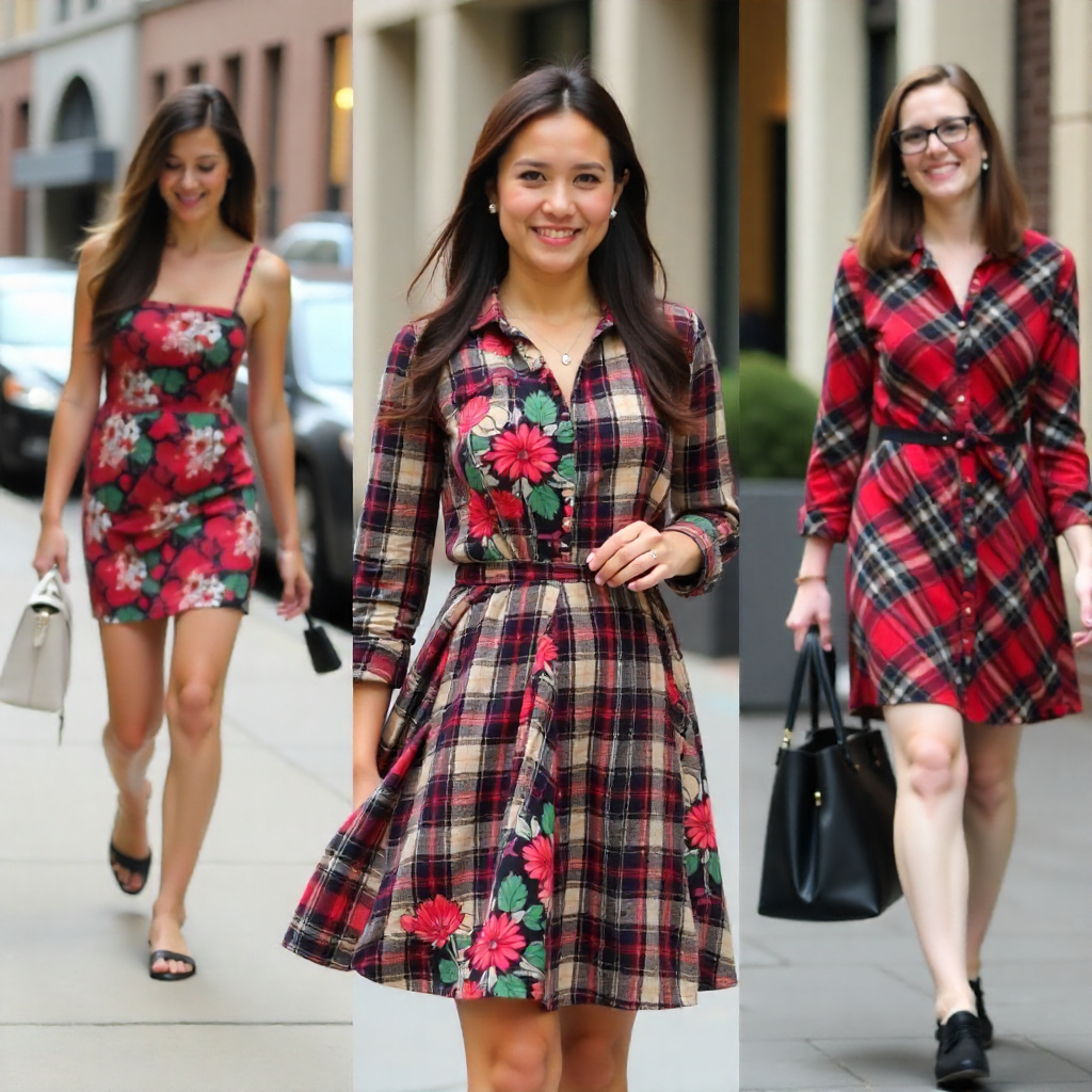 Floral and Plaid Prints