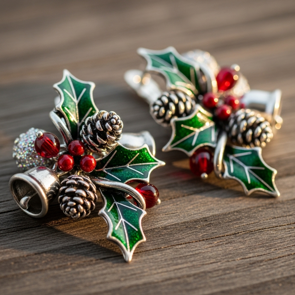 Handcrafted earrings from artisans with unique festive designs