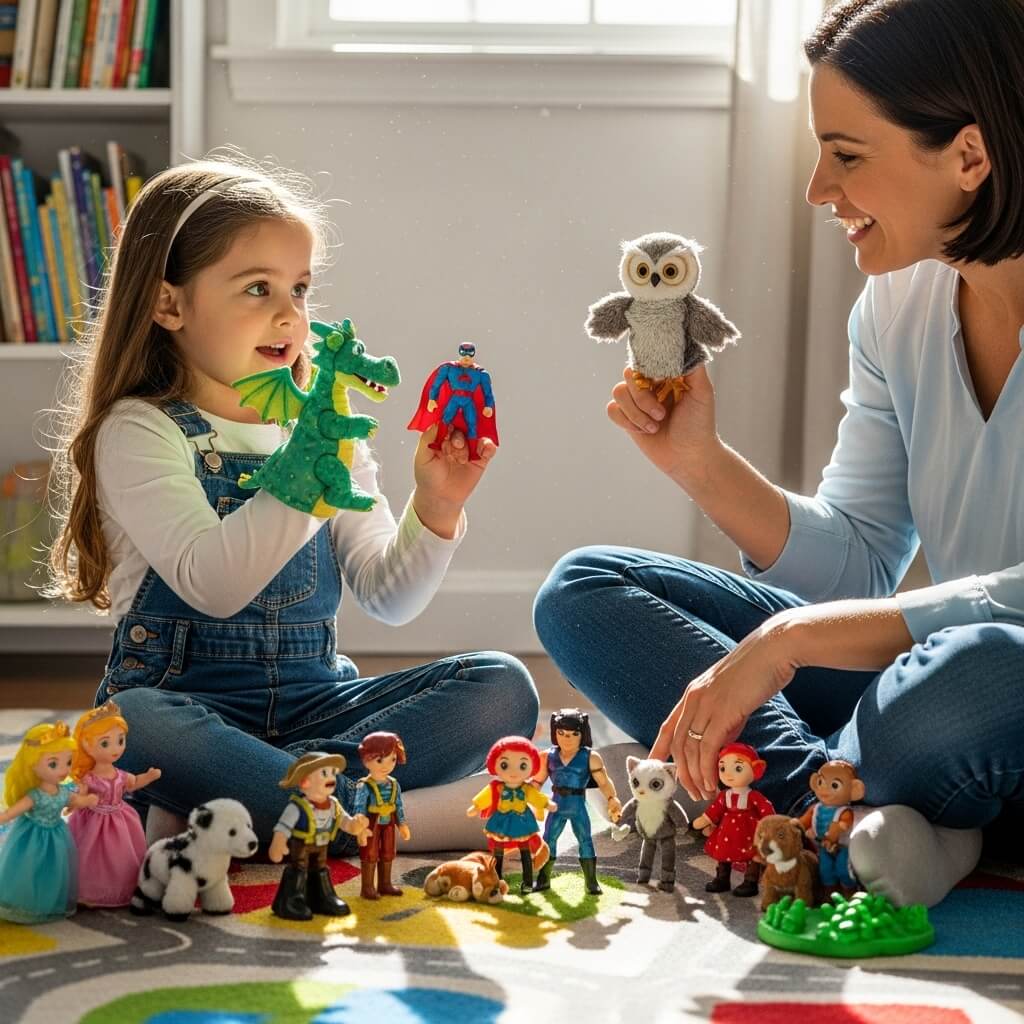 Interactive Storytelling with Puppets or Small Dolls