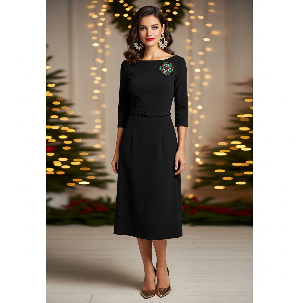 6. LBD with a Holiday Twist