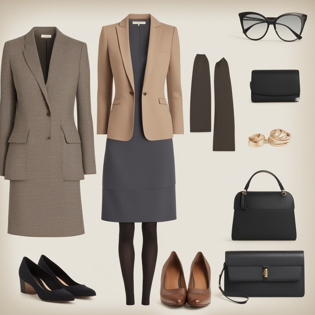 Layered Dress and Blazer Combo