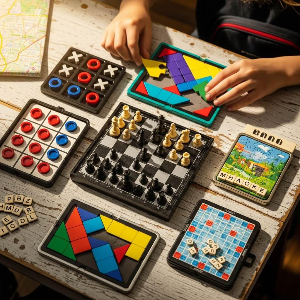 Magnetic Travel Games and Puzzles