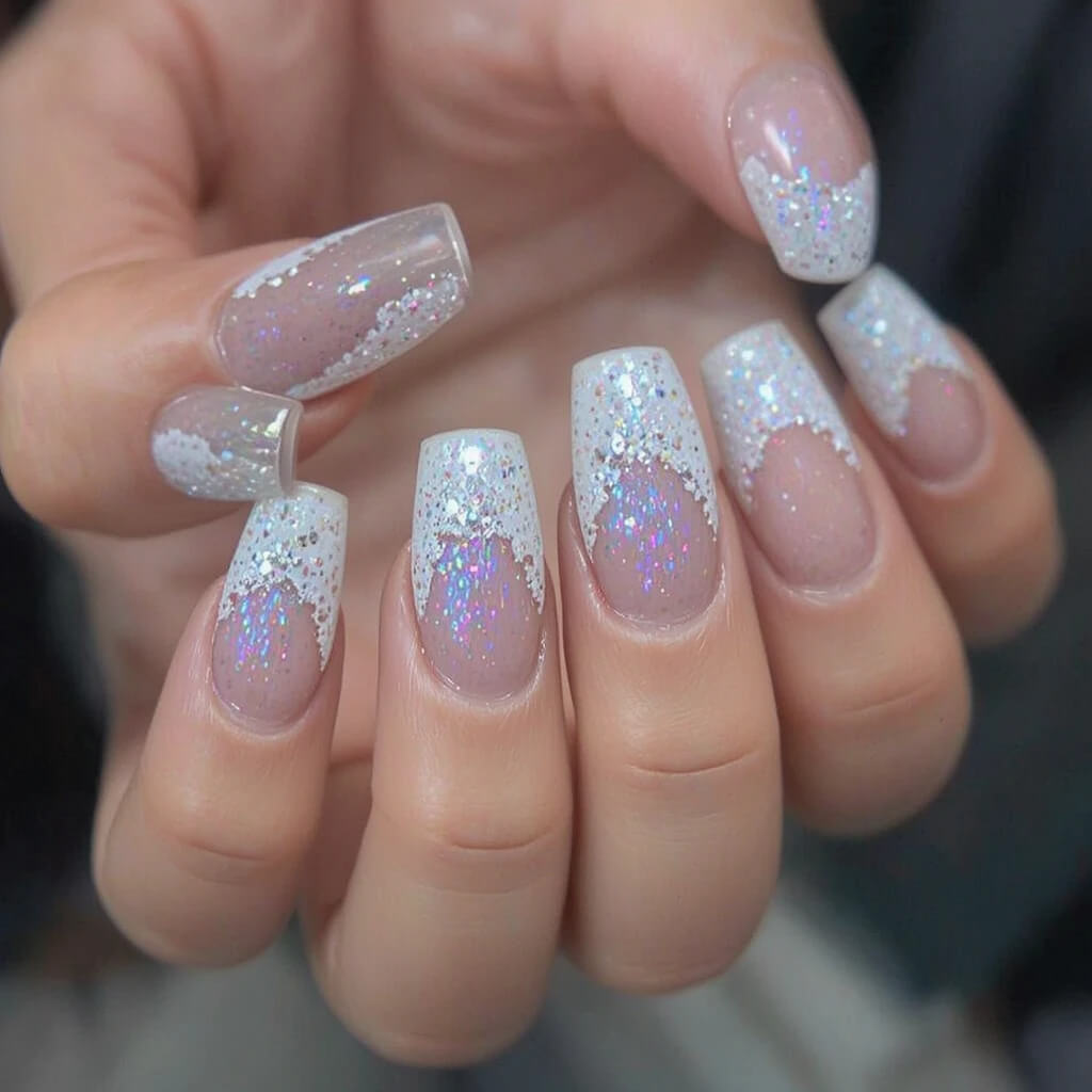 Minimalist Glitter Tips