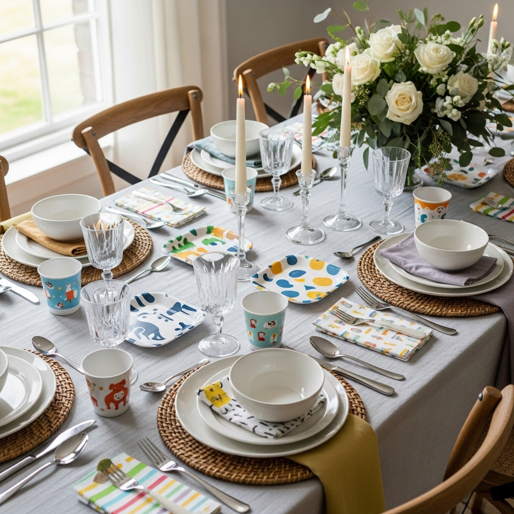 Mix Elegant and Playful Tableware