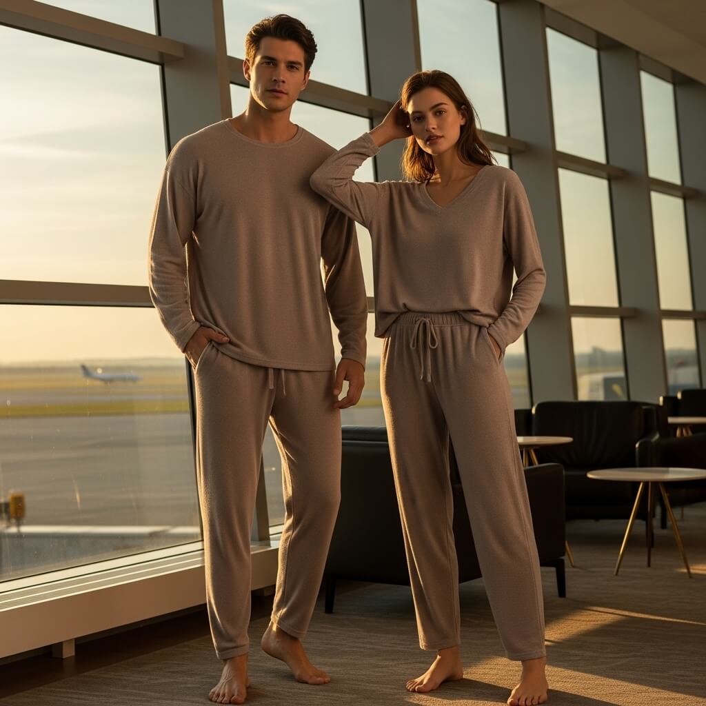 Plush Lounge Set for Long-Haul Flights