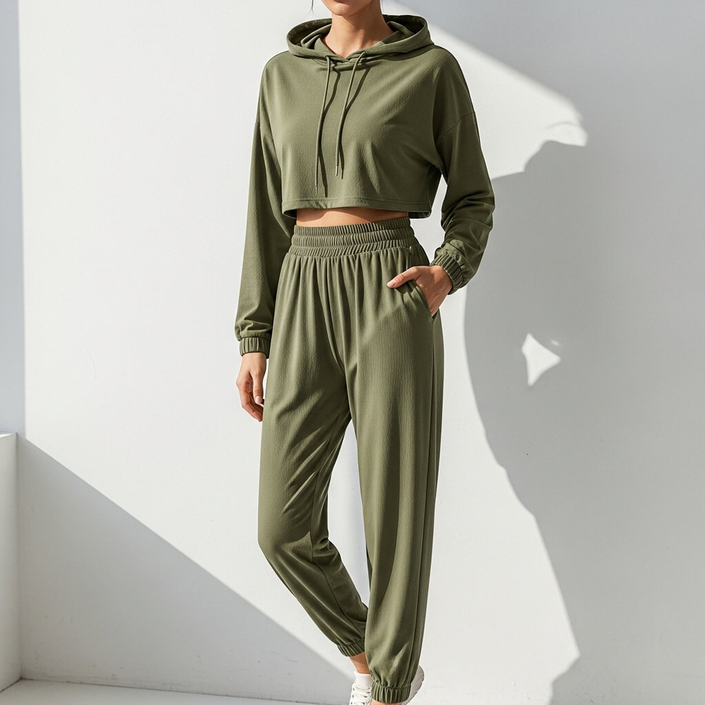Relaxed Athleisure Two-Piece Set