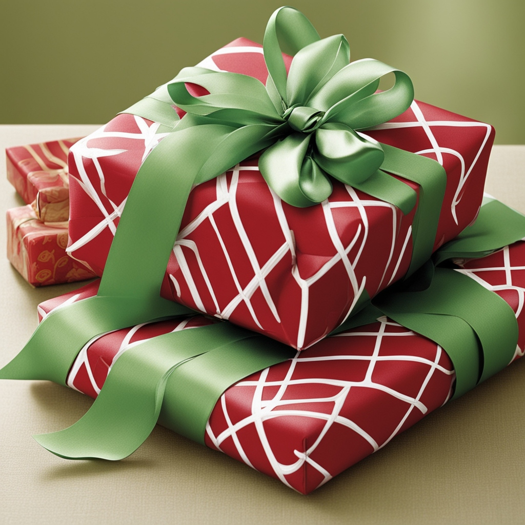 Use Ribbon Lattice over Bulky Gifts

