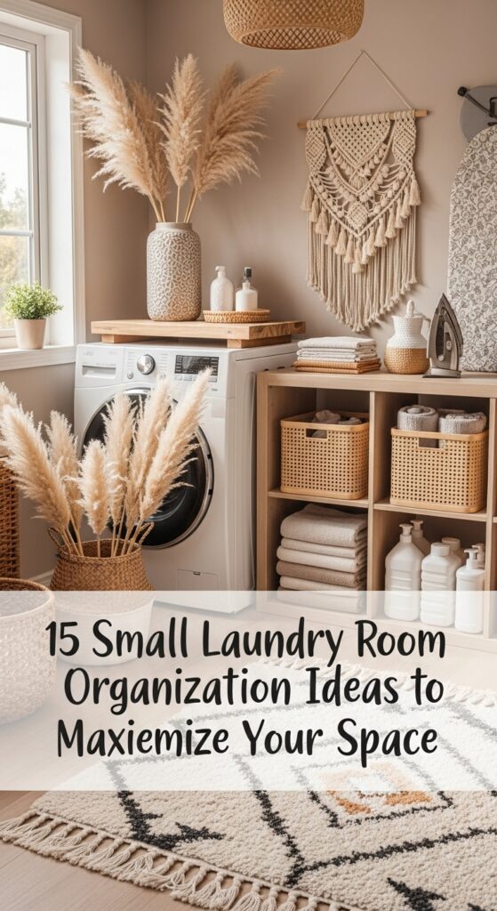 15 small laundry room organization ideas