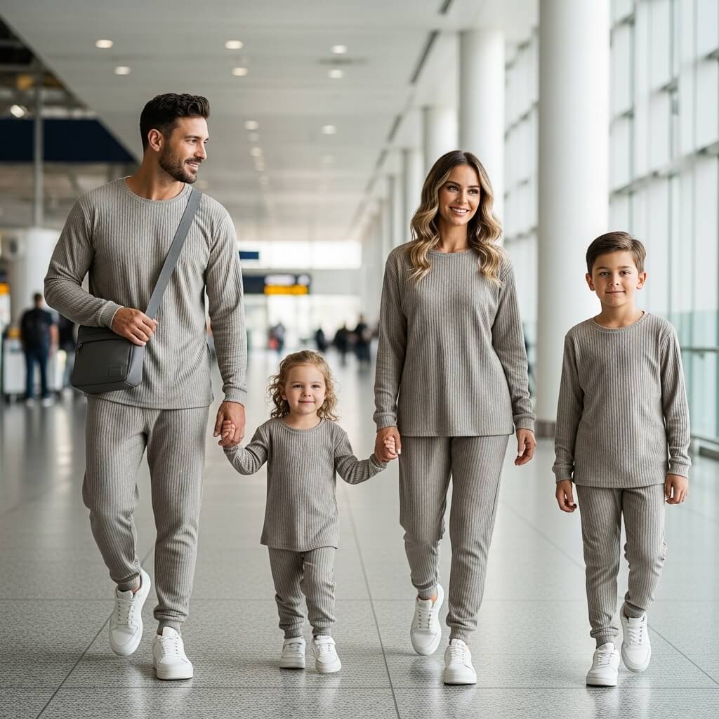 Soft Ribbed Two-Piece Travel Set