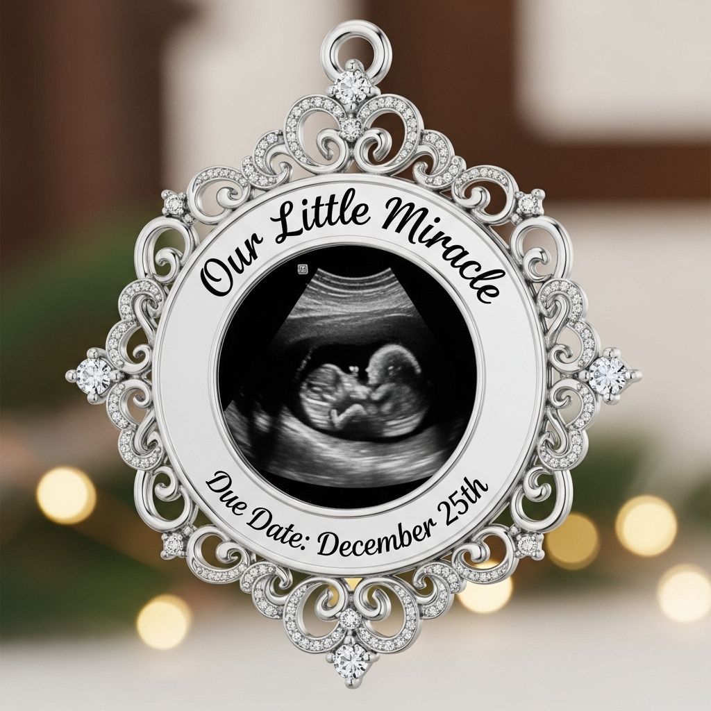 Sonogram Frame or Ornament