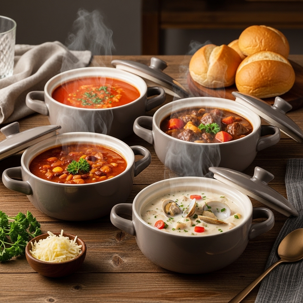 Soup Bowls with Handles