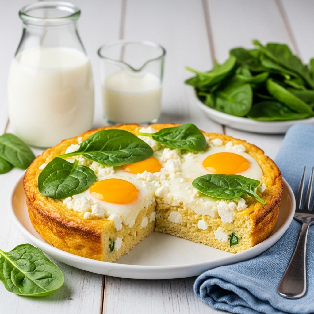 Spinach and Feta Breakfast Casserole