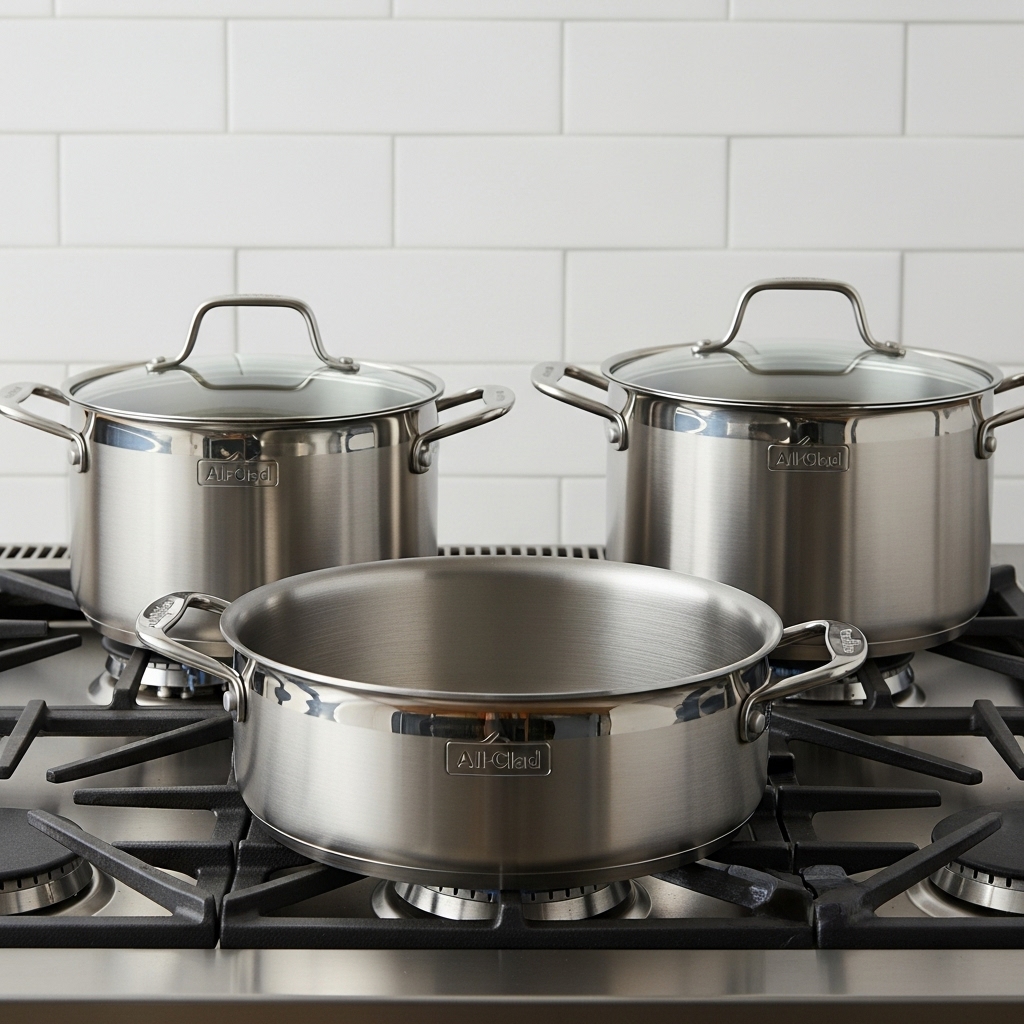Stainless Steel Tri-Ply Pots
