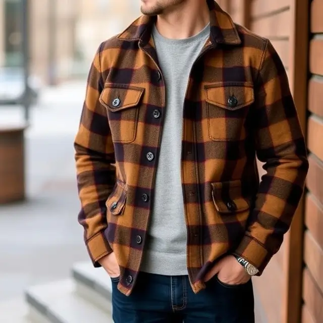 Stylish Flannel Jacket