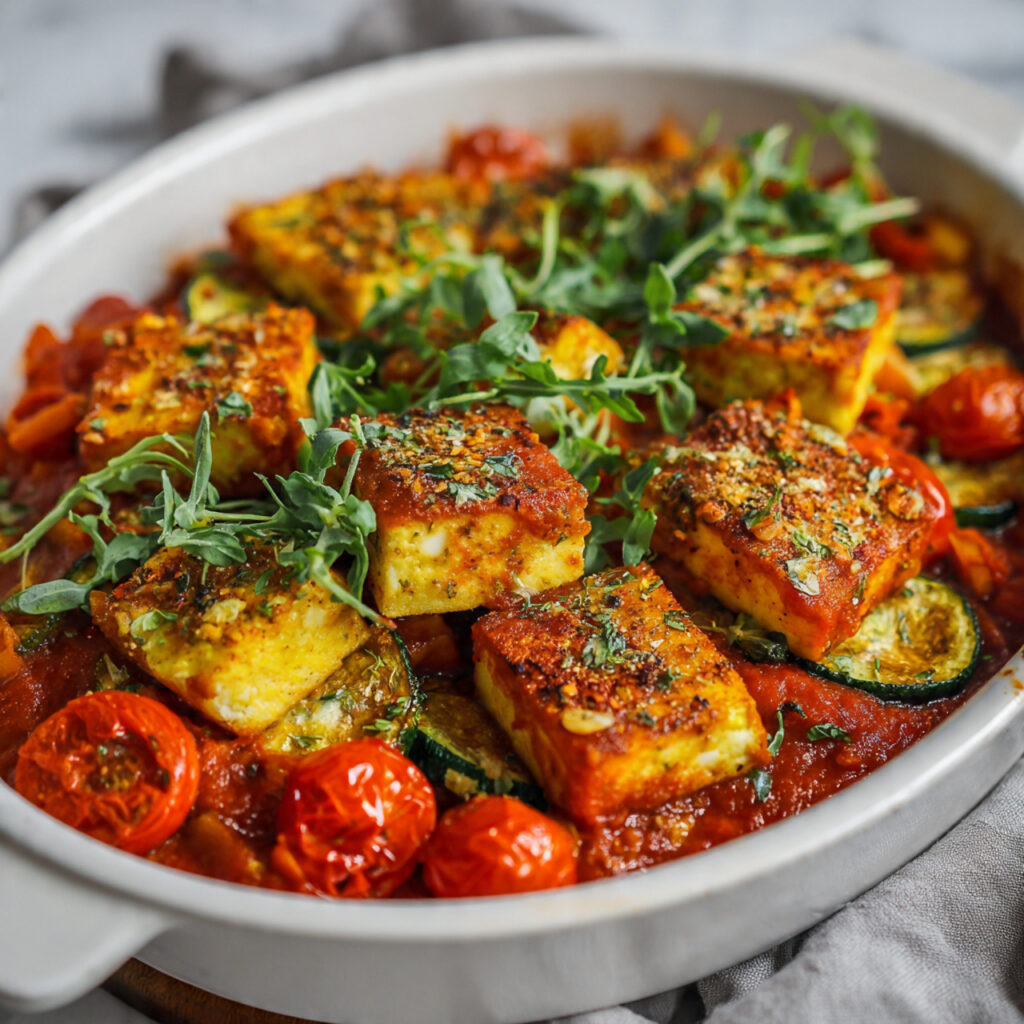 Vegan Tofu and Vegetable Casserole