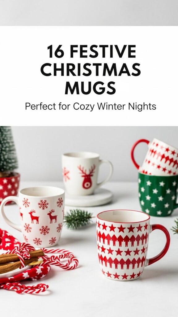 Festive Christmas Mugs Perfect for Cozy Winter Nights