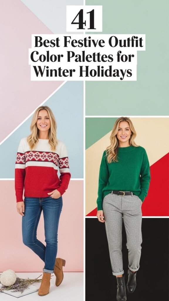 Best Festive Outfit Color Palettes for Winter Holidays