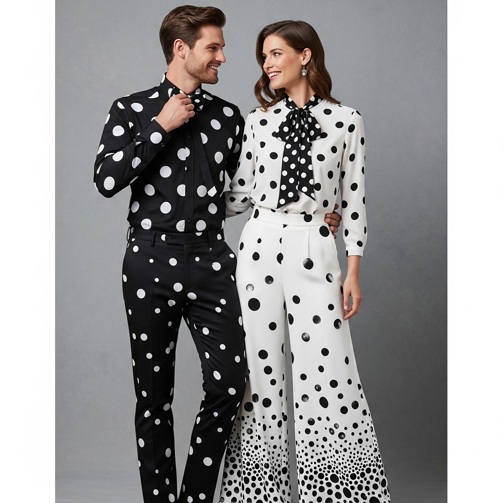 Black & White Polka Dot Separates