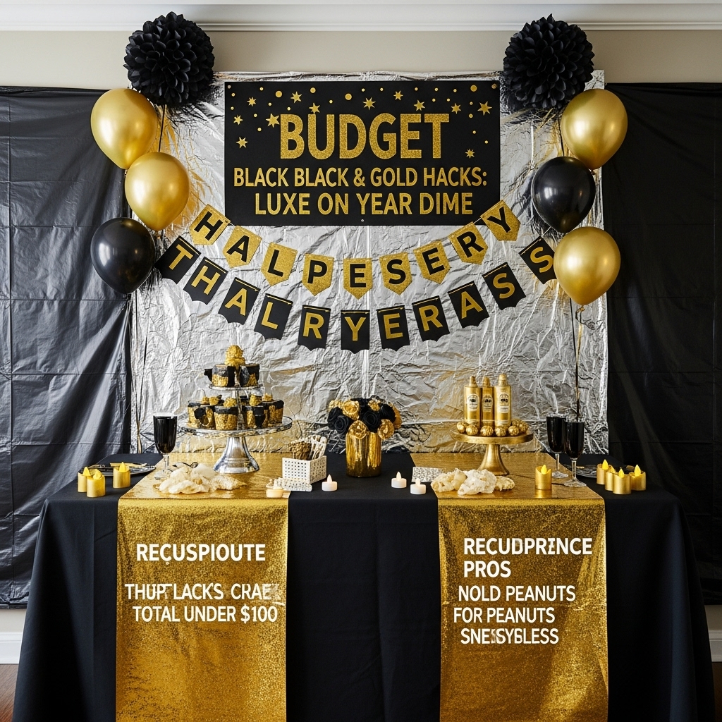 Budget Black & Gold Hacks