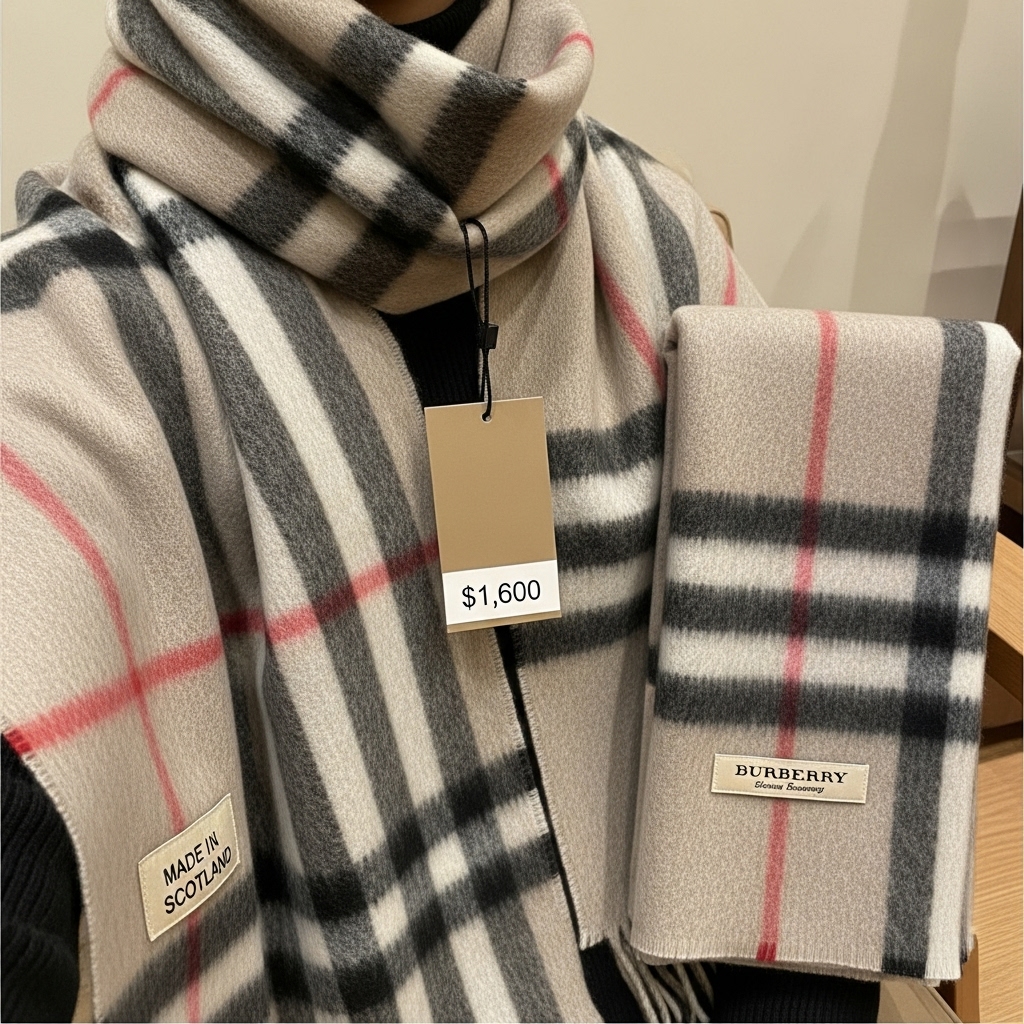 Burberry Cashmere Scarf Set