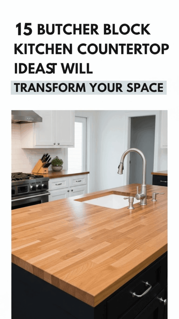 15 Butcher Block Kitchen Countertop Ideas