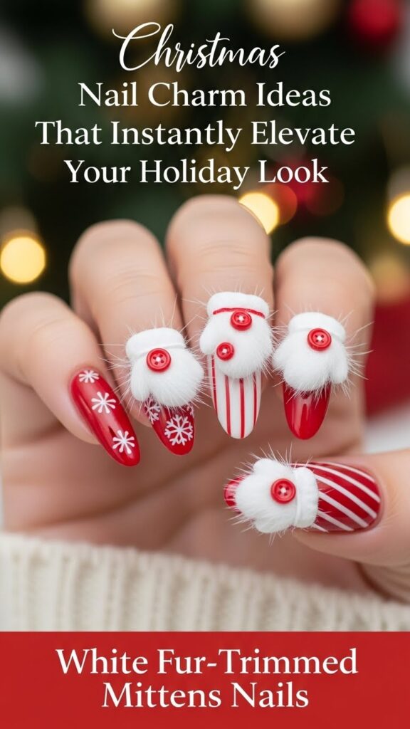 Christmas Nail Charm Ideas That Instantly Elevate Your Holiday Look