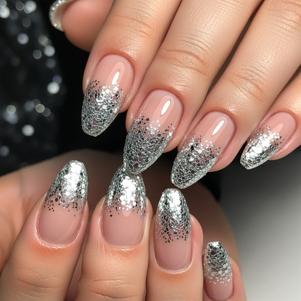Classic Silver Glitter Fade
