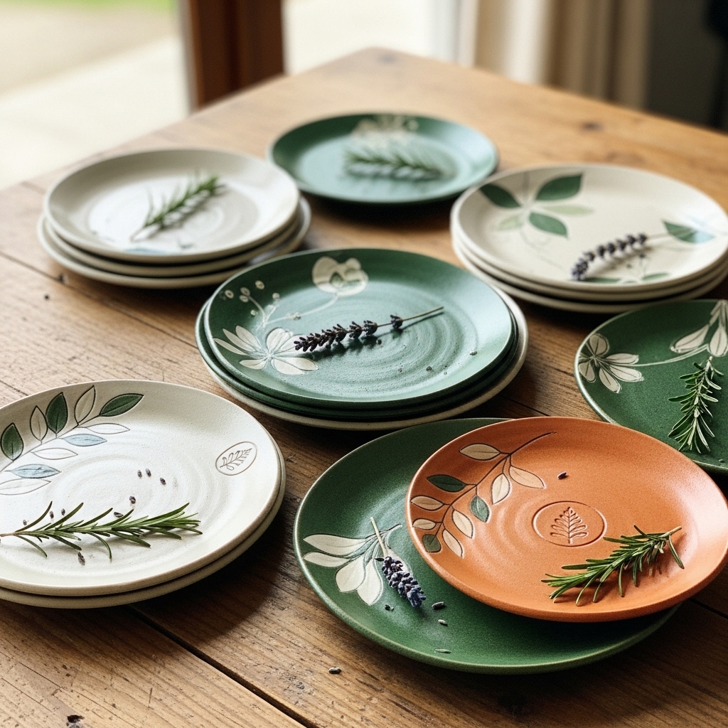 Eco-Friendly Handmade Ceramic Plates