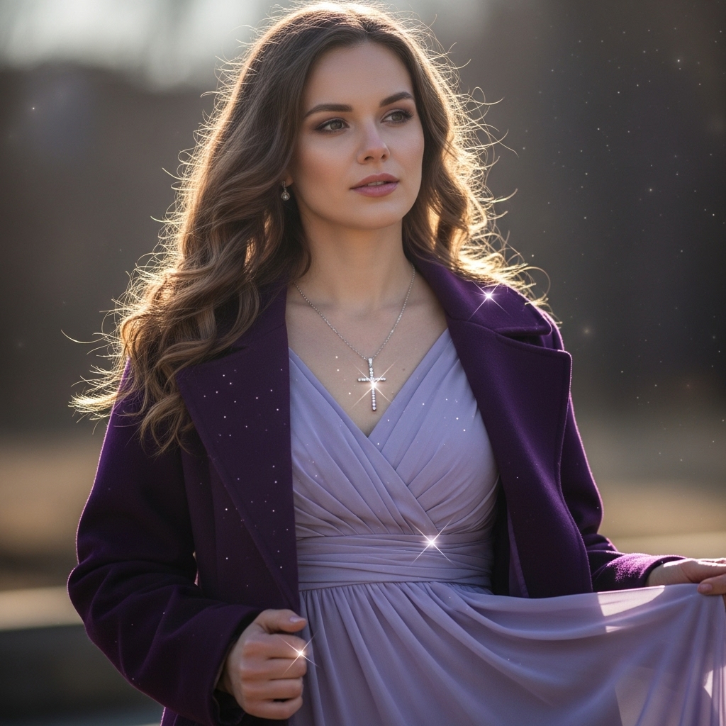 Eggplant + Lavender + Silver