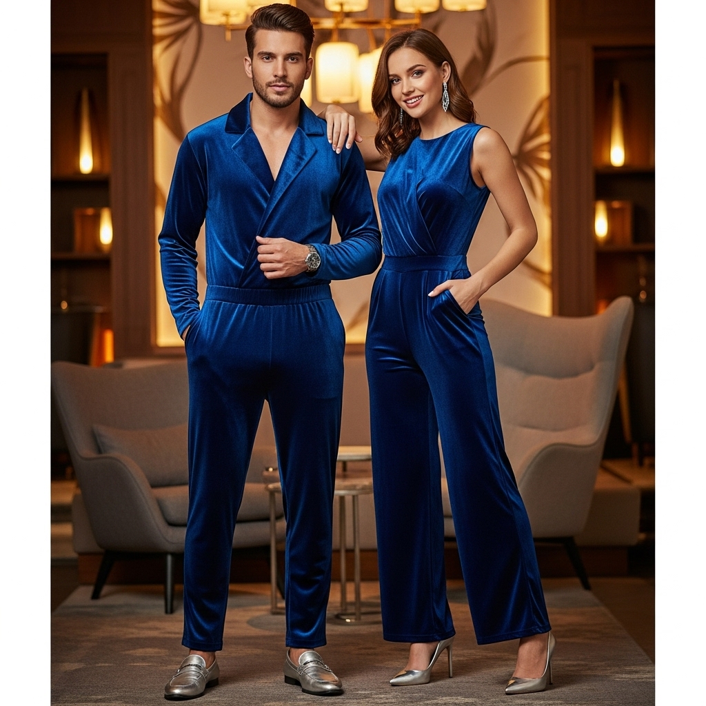 Full Velvet Jumpsuits