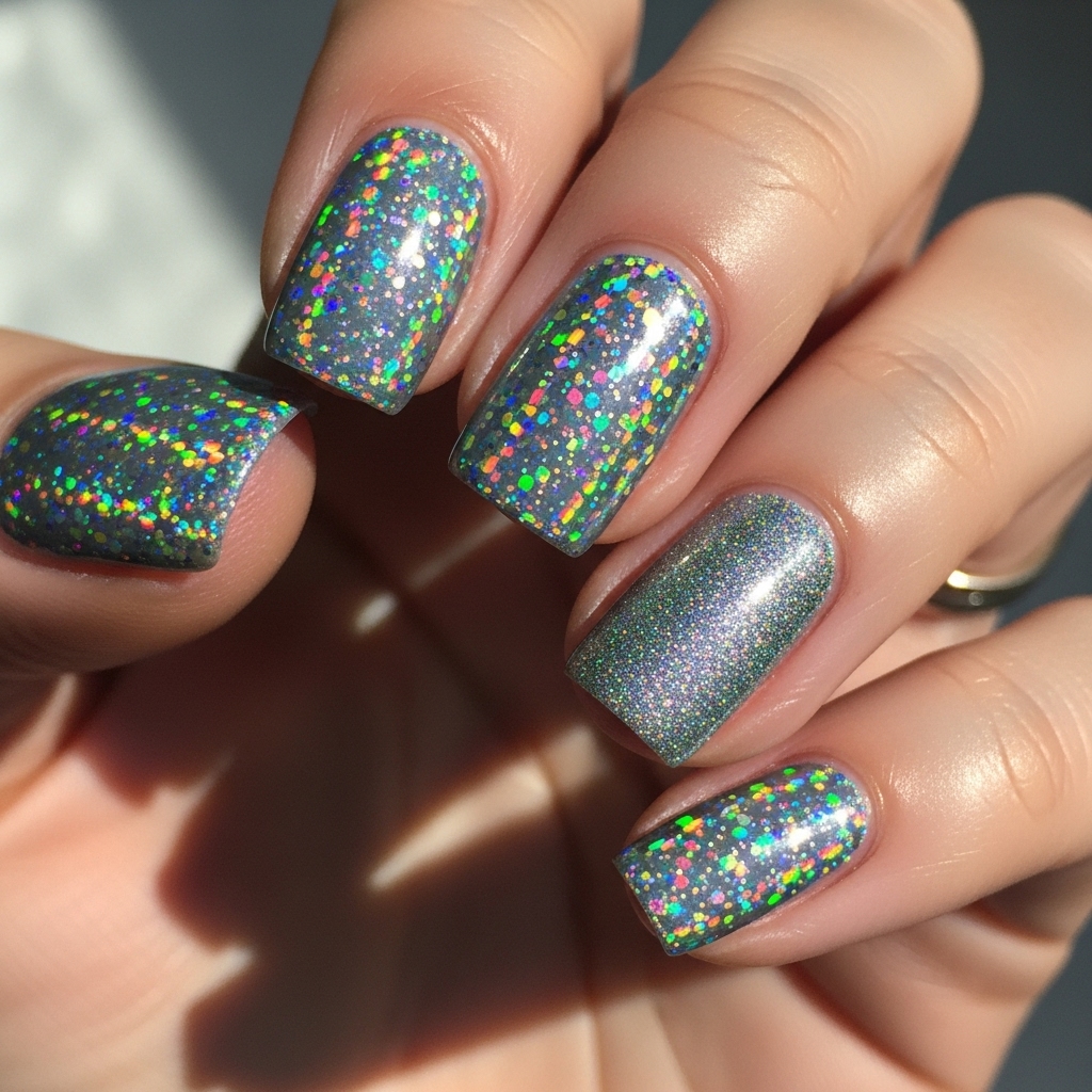Holographic Glitter Explosion