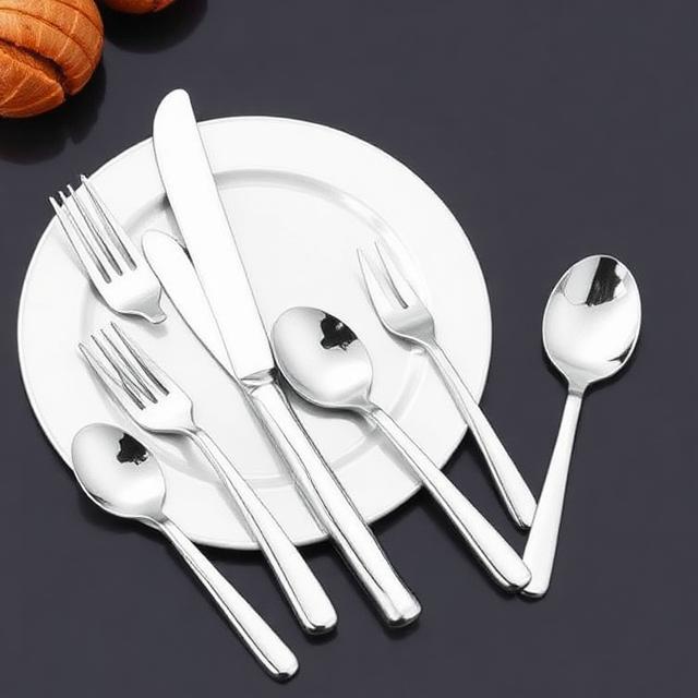 MGeezz Stainless Steel 24-Piece Set