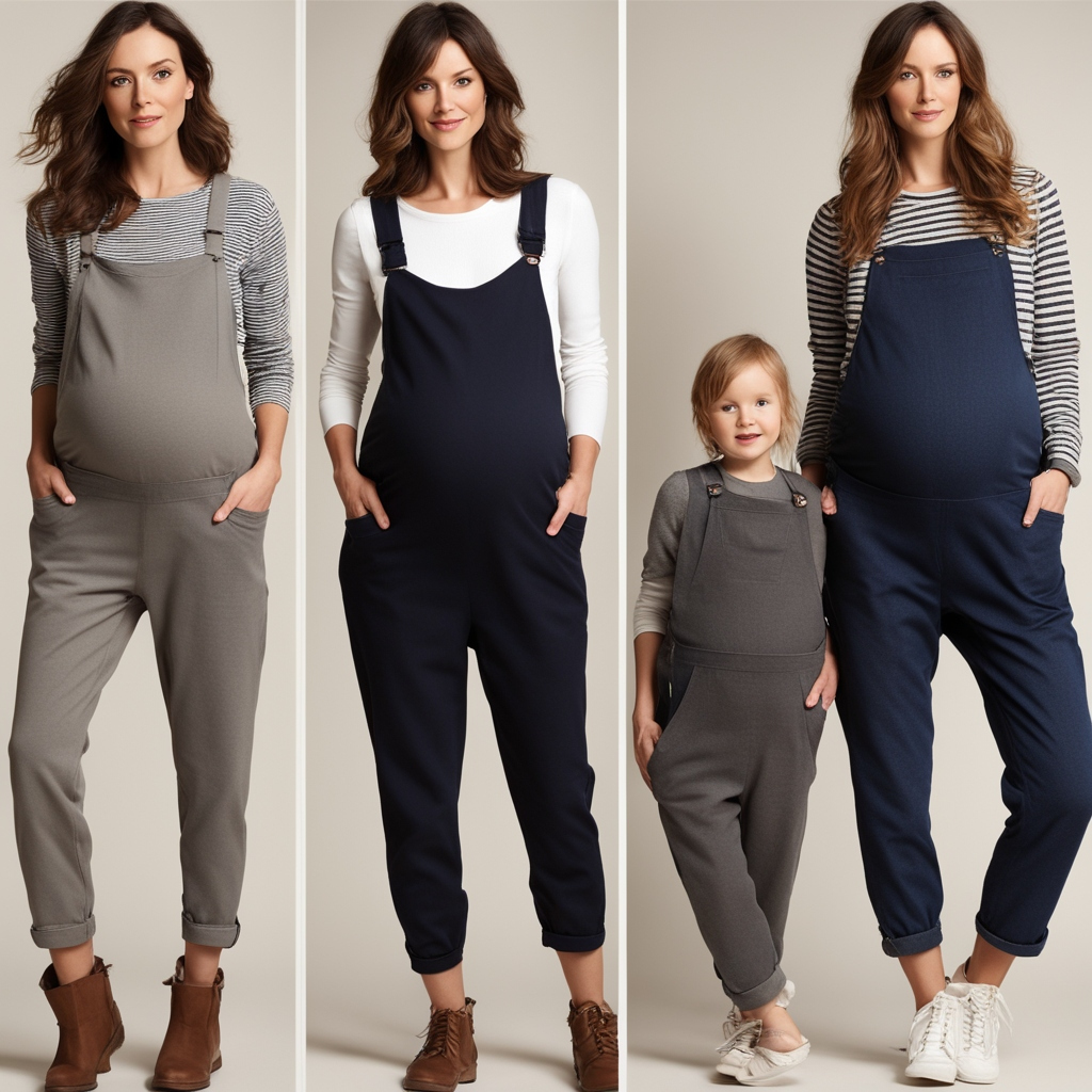 Maternity Dungarees with Long Sleeve Tops