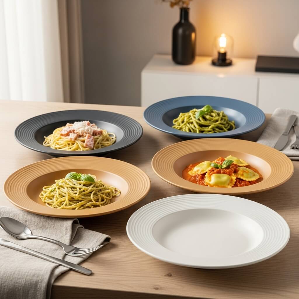 Matte ceramic plates 