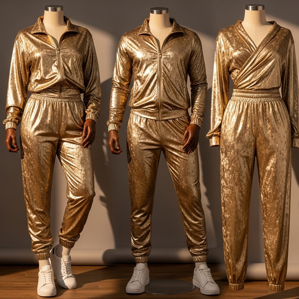 Metallic Gold Tracksuits