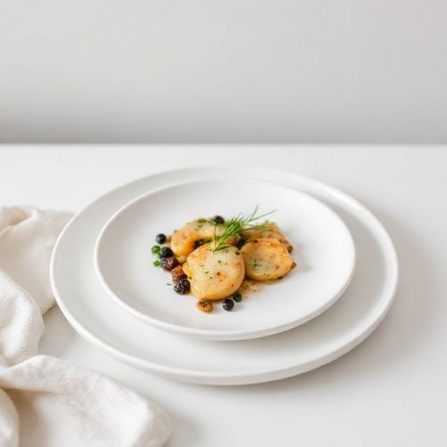 Minimalist White Ceramic Plates