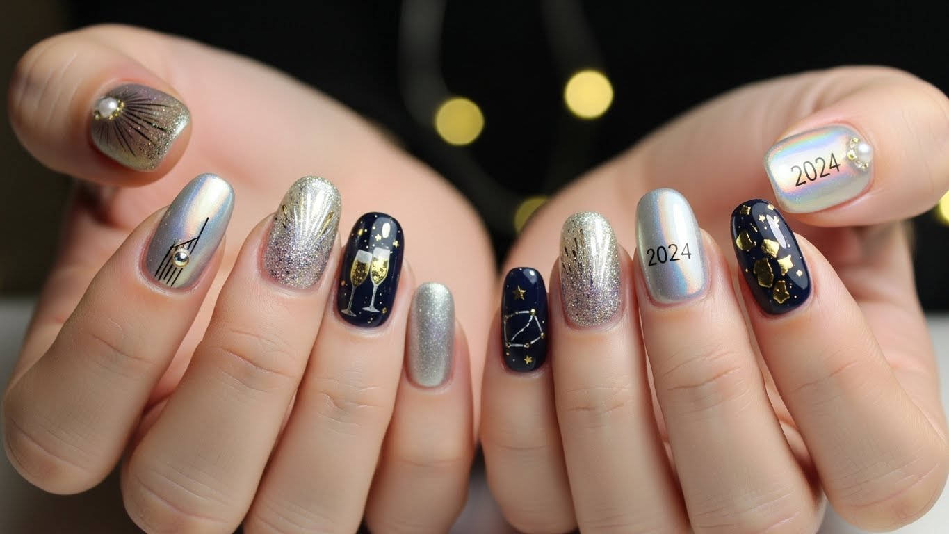 New Year Nails Designs to Start the Year