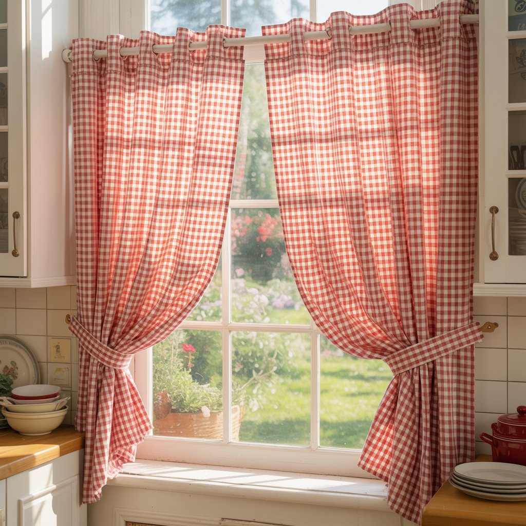 Plaid Gingham Curtains
