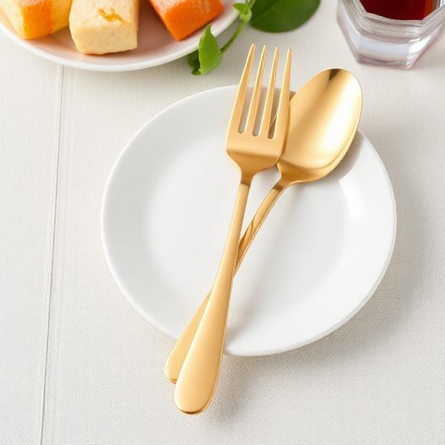 Roston Gold Premium Spoon & Fork Set