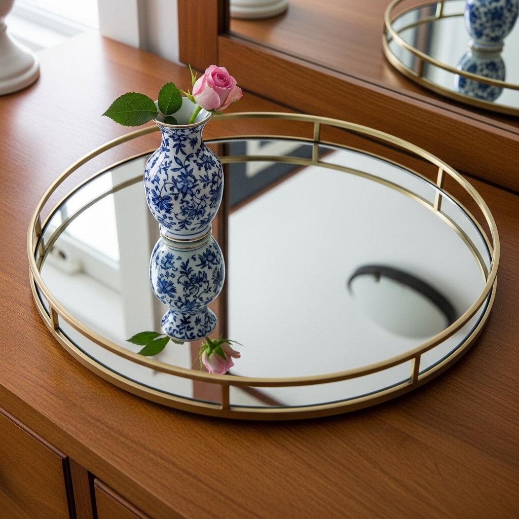 Threshold mirrored tray from Target