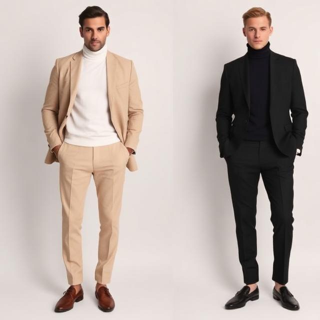 Turtleneck and Trouser Duo
