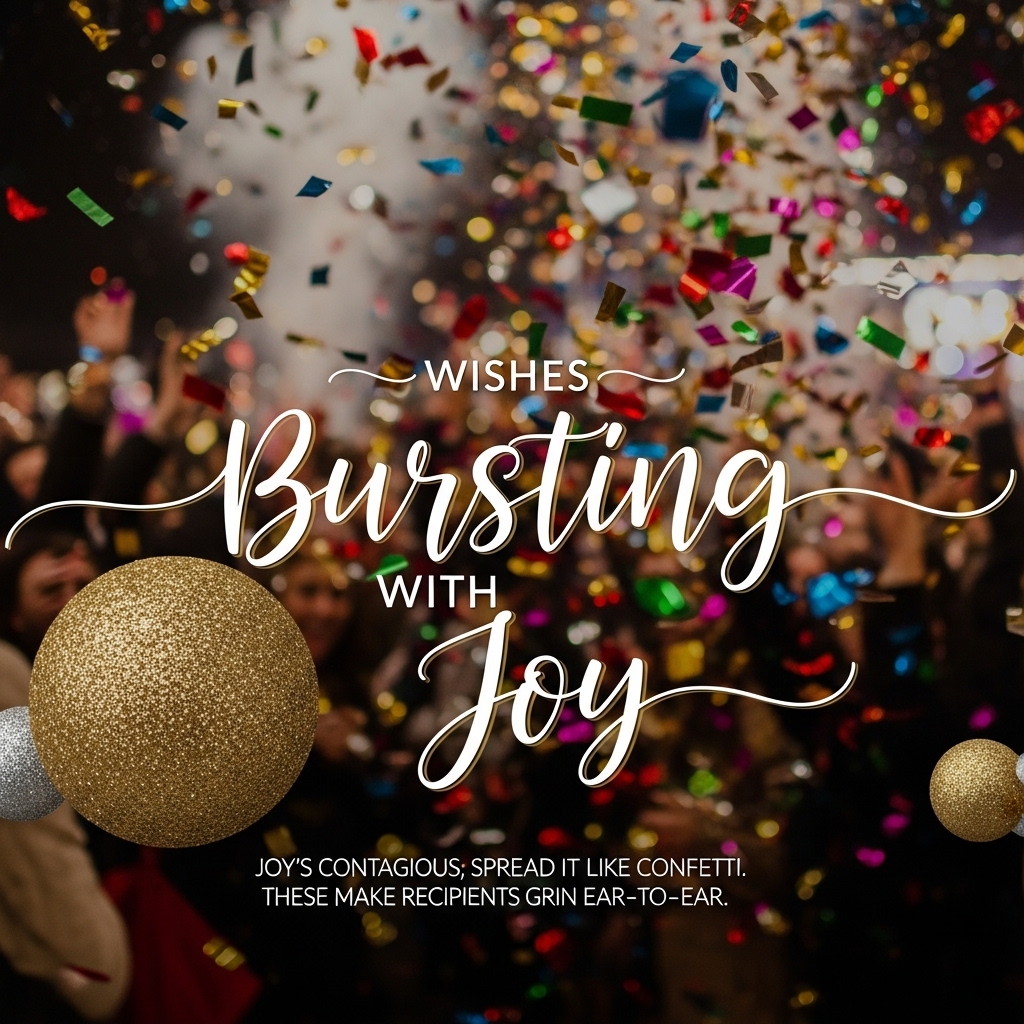 Wishes Bursting with joy